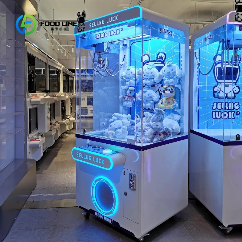 Vending Game - Op maat gemaakte muntbediende metalen kraanautomaat,